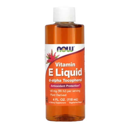 Vitamina E Now Foods 118ml D-Alpha Tocoferol Importado