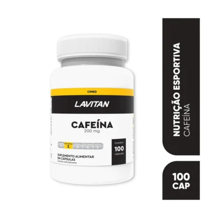Cafeína Lavitan 200mg 100 cápsulas